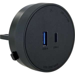 Schwaiger Stromschienen-Plug MSPS0310 Steckdose 230 V Schwarz