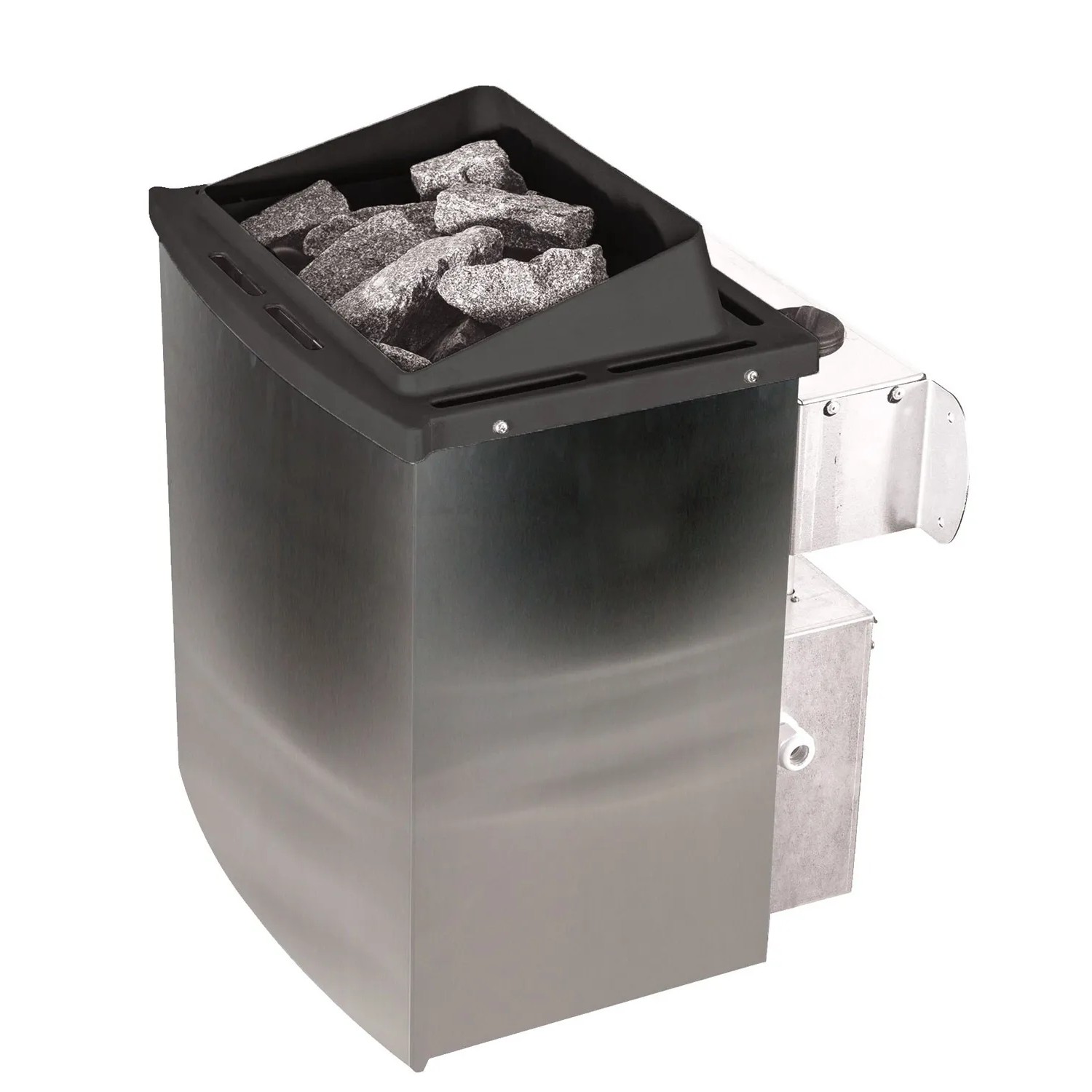 Karibu Saunaofen 9kW mit Steinen für Massivholzsauna Elea. Sauna Zubehör für entspanntes Wellness.