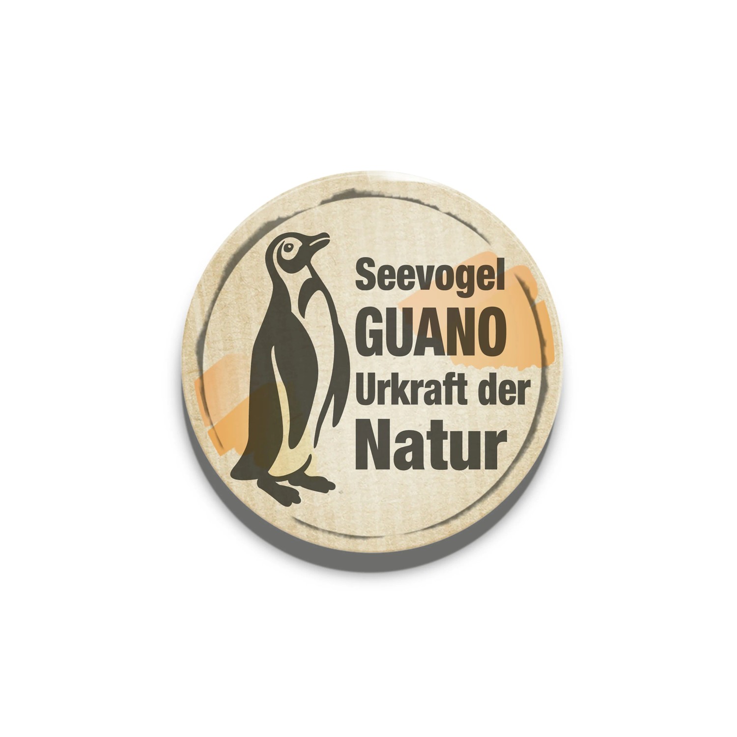 Logo des Compo Blumendüngers mit Guano, zeigt Pinguin und Schriftzug.