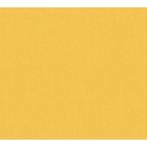 Gelbe Vliestapete Uni für Kinderzimmer, FSC®-zertifiziert.