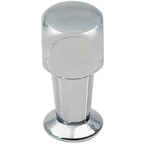 Glänzender, verchromter Siro Möbelknopf 2389 aus Metall, 22 mm.