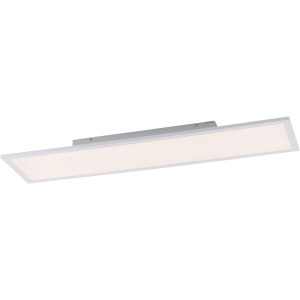 Weißes LED-Panel Fleet von Just Light, 100x25 cm, für die Deckenmontage. Moderne Deckenlampe.