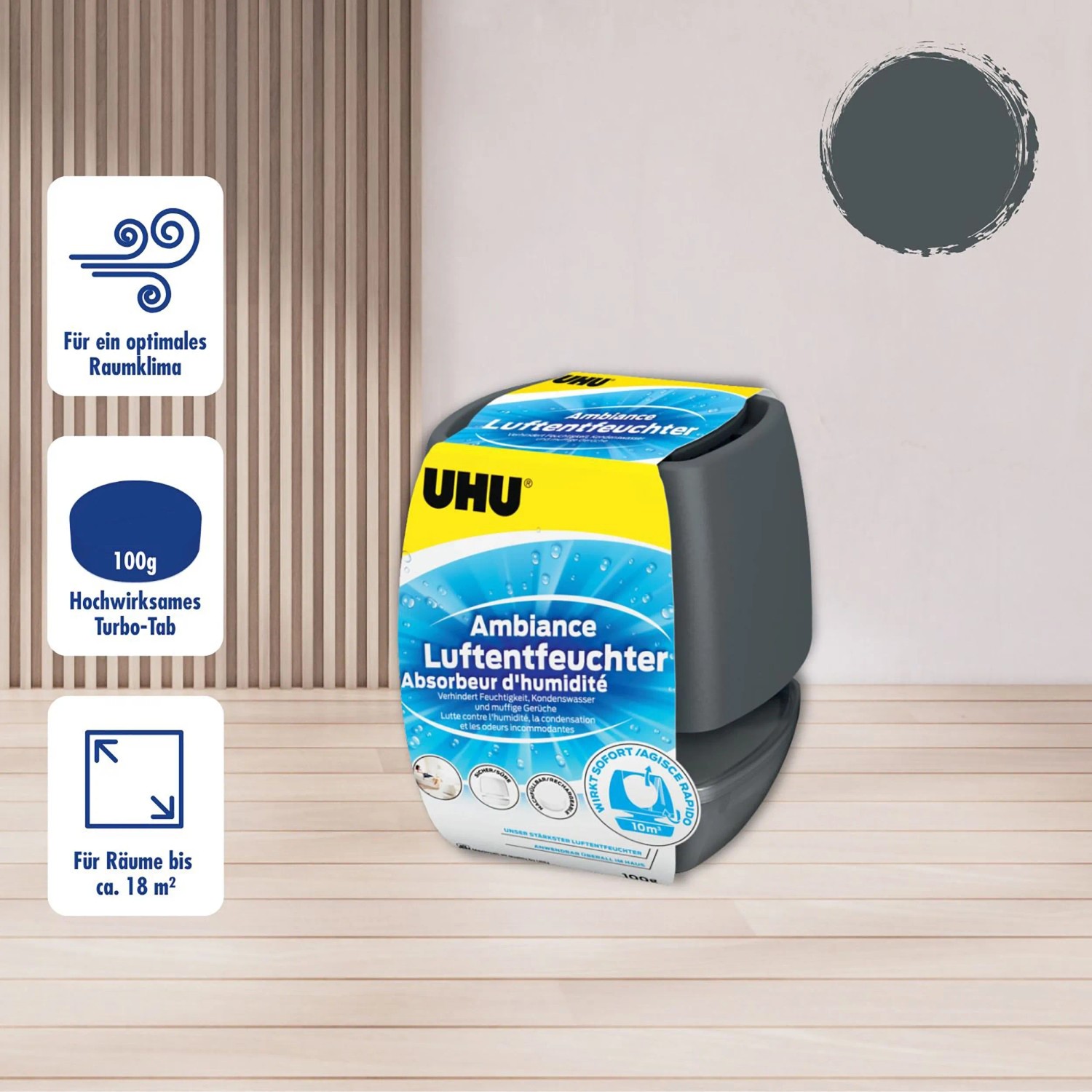 UHU Luftentfeuchter-Container Ambiance Turbo Tab Anthrazit kaufen bei OBI