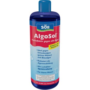 Söll AlgoSol 1l: Mittel zur Teichpflege gegen Algen, für klares Wasser im Gartenteich.