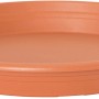 Florus Untersetzer Universal, rund, Ø 25 cm, Terrakotta, für den Außenbereich.