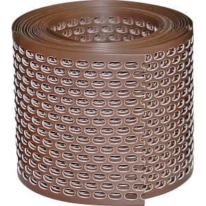 Braunes Vogelschutzgitter aus PVC, 5 m Rolle für Dachbleche.