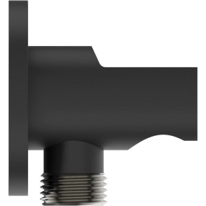 Ideal Standard Brausehalter Idealrain, rund, Silk Black, mit G 1/2 Anschluss.