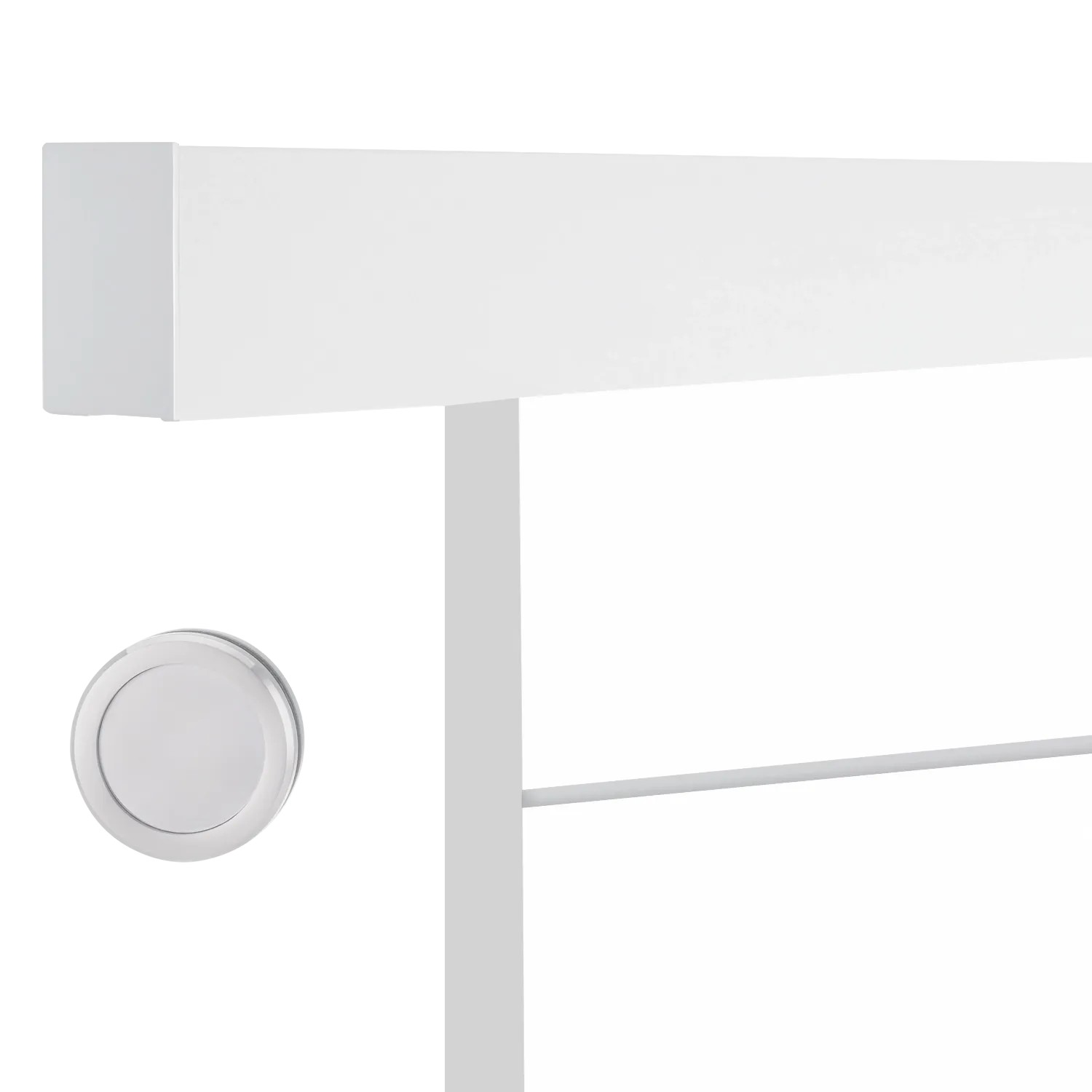 Novadoors Holzschiebetür-Set Ontario Bianco, Weißlack mit 4 Linien, inklusive Griffmuschel.