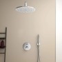 Ideal Standard Idealrain Atelier Handbrause, Chrom, mit Kopfbrause und Armatur.