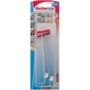 Fischer Duotec Hohlraumdübel Ø 10 mm, 2er-Pack, für hohe Lasten in Plattenbaustoffen.