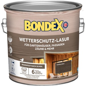 Bondex Wetterschutz-Lasur Dunkelgrau 2,5 l