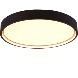 Trio LED Deckenleuchte Doha Schwarz matt Ø 45 cm