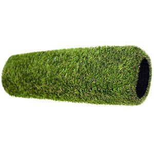 Grüner Kunstrasen Indra als Rollenware, Breite 400 cm.