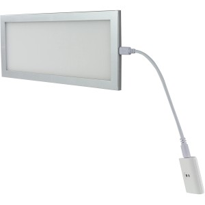 REV Ritter LED-Unterbauleuchte PanelLight, 23 cm, silber, dimmbar mit Farbwechsel.
