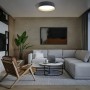 Ledvance Smart+ WiFi Deckenleuchte Orbis, schwarz-gold, Ø 45cm im Wohnzimmer.
