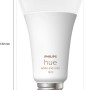 Philips Hue E27 LED Lampe, White & Color Ambiance, 1600 lm, 1er-Pack. Smarte Beleuchtung für Dein Zuhause.