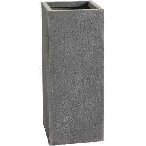 Anthrazitfarbener Pflanztopf/Pflanzsäule (60,5 cm) für Blumen und Sträucher.