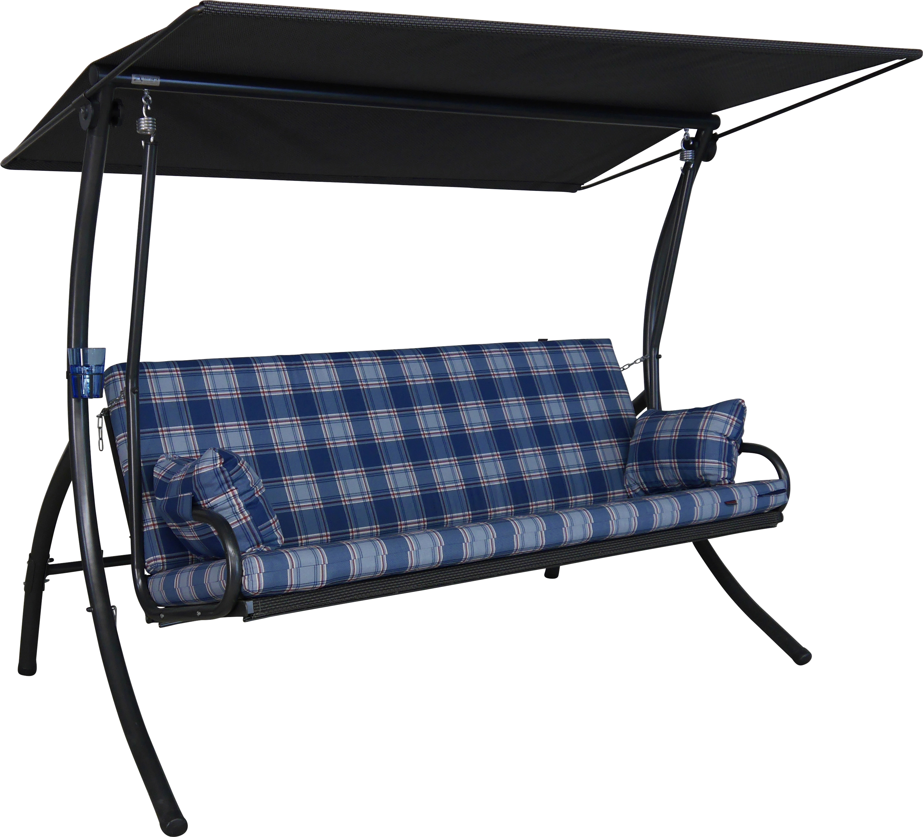 Angerer Top Hollywoodschaukel Belfast 3Sitzer mit Liegefunktion Blau