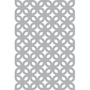Marabu Art Stencil Schablone Retro Flower DIN A4 für Wandgestaltung, Basteln und Scrapbooking.