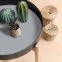 KF GL 67,5 cm x 2 m Silver Grey Klebefolie auf Tisch mit Deko.