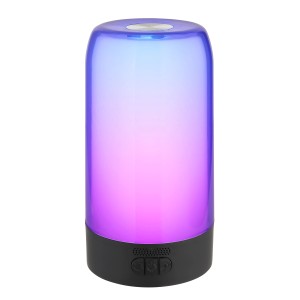 Globo Tischleuchte Sandrina, schwarz matt, mit Farbwechsler. LED-Tischleuchte für stimmungsvolles Licht.