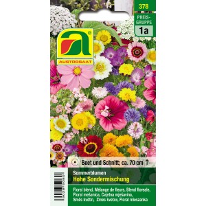 Austrosaat Sommerblumen Hohe Sondermischung, mehrfarbig. Blumensamen-Mischung für eine bunte Blumenwiese.