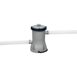 Bestway Flowclear Filterpumpe (2.006 l/h) mit Schläuchen für Aufstellpools.