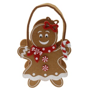 Tasche Lebkuchen-Frau aus Filz 23 cm