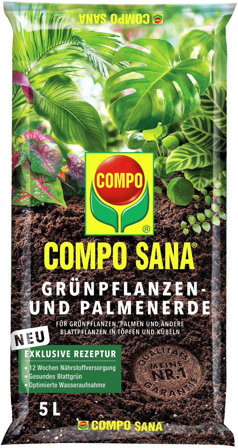 Compo Sana Grünpflanzen und Palmenerde 1 x 5 l kaufen bei OBI