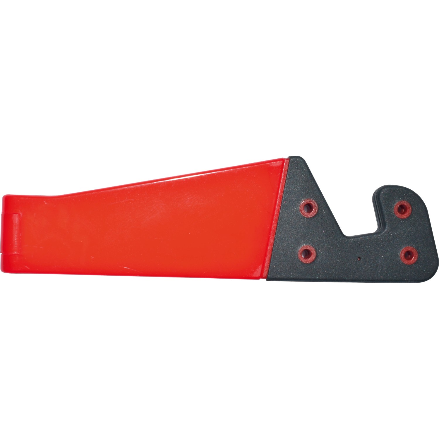 Smartphone Halter, 4-fach sortiert, rot/schwarz, für bequemen Transport und Nutzung unterwegs.