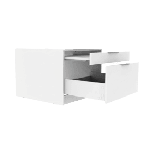 Weißer Fackelmann Unterbauschrank (65cm) mit Schublade und Ablage für Waschbecken.