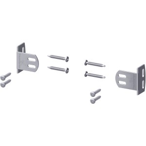 Zaun Zubehör Elementhalter Plus 8er-Set Edelstahl