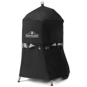 Schwarze Napoleon Abdeckhaube für Holzkohle Kugelgrill Ø 57 cm. Grillutensil zum Schutz vor Wettereinflüssen.