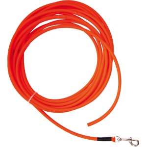 Leuchtorange Heim Hunde-Suchleine BioThane, 10 m lang, für Training & Erziehung.