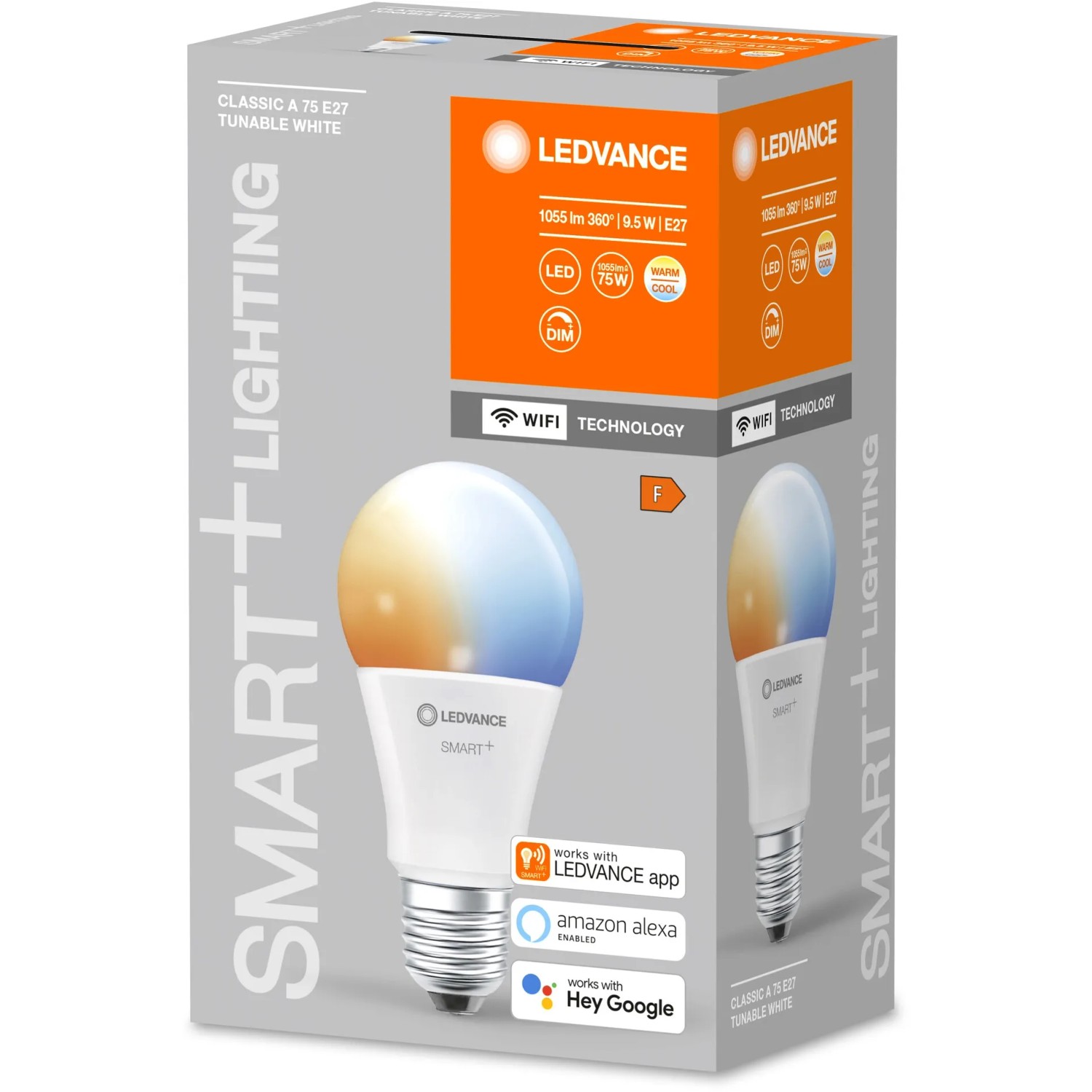 Ledvance Smart+ Leuchtmittel Wifi Classic TW E27, 9,5W, Weiß, in Originalverpackung.