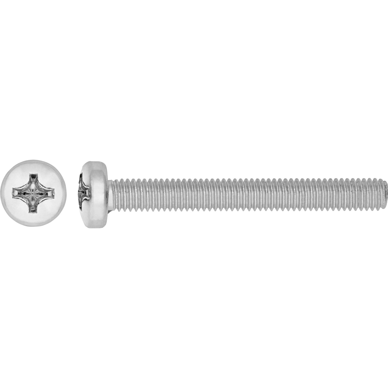 Gewindeschraube Ø 5,0 mm x 16 mm Kreuzschlitz PH-Antrieb Edelstahl A2 8 Stück