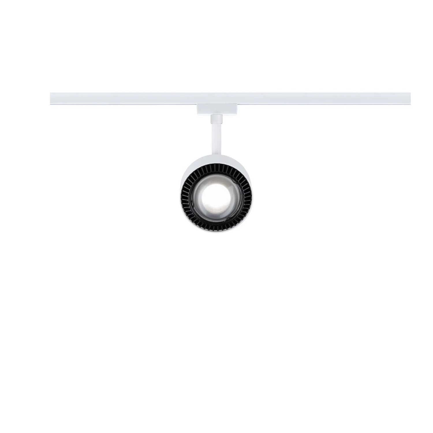 Paulmann LED-Schienenspot Aldan, signalweiß, für URail-Schienensysteme, warmweißes Licht.