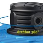 Detailaufnahme 4rain Erdtank Modularis 2.500 l mit Schachtverlängerung, drehbar und kürzbar.