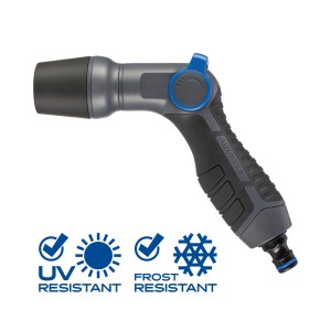 LUX Reinigungsspritze mit 3 Strahlvarianten für Gartenbewässerung und Reinigung.