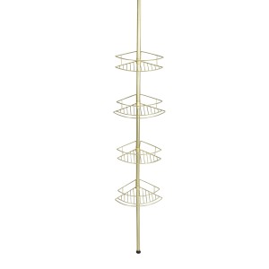 Wenko Teleskop-Eckregal Dolcedo Rostfrei Gold Matt