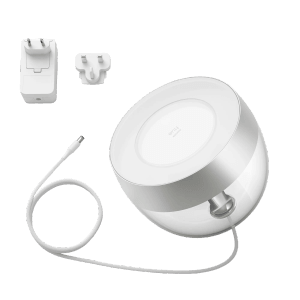 Philips Hue Smart-LED-Tischleuchte Iris White & Color Ambiance Silber