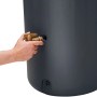 4rain AZURA Regentonne 340 l Graphite Grey mit Hahn in Bedienung.