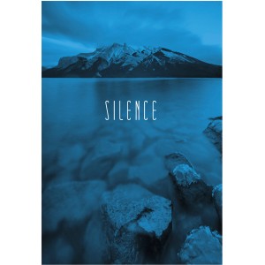 Komar Wandbild Word Lake Blue 50 x 70 cm