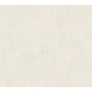 Weiße AS-Creation Vliestapete mit grafischem, leicht strukturiertem Muster.