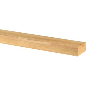 Flachleiste aus Lärche, 18,7x39,5x2000 mm, ideal für Bastelarbeiten und zur Gestaltung im Innen- und Außenbereich.