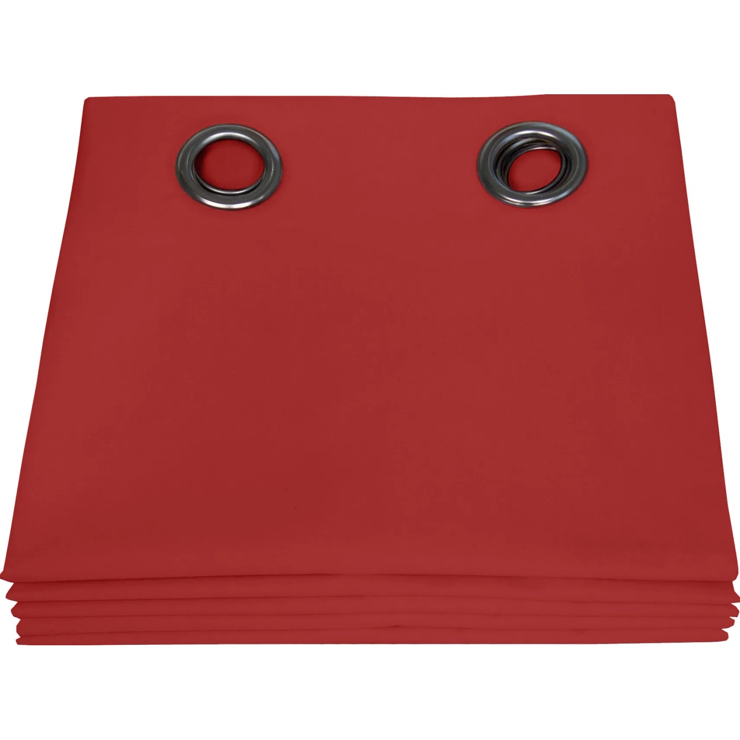 Roter Moondream Verdunklungsvorhang, 250x135 cm, mit Ösen für Fensterschienen.