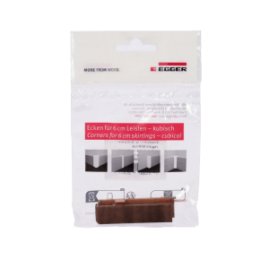 Egger Endstück 6 cm Nußbaum Braun 2 Stück