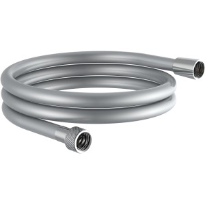 Schütte Brauseschlauch, 150 cm, Kunststoff in Silberoptik für Dusche und Bad.