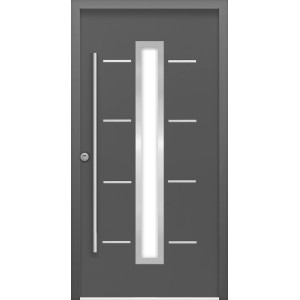 Sicherheits-Haustür ThermoSpace Milano Prime RC2 Komfort Anthr. 110 x 210 cm L