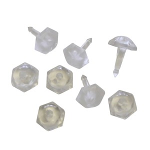 Gardinia Faltenstecker, transparent, 50er-Pack für Gardinenschienen zur individuellen Faltenfixierung.